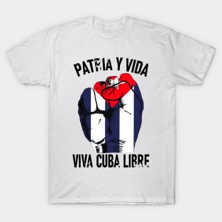 Cuba Flag Cuba Power Pride Vintage Sos Cuba T-Shirt